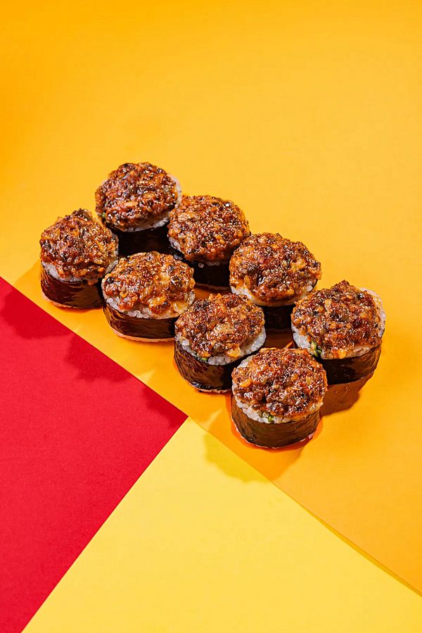 Запеченый тар-тар с угрем