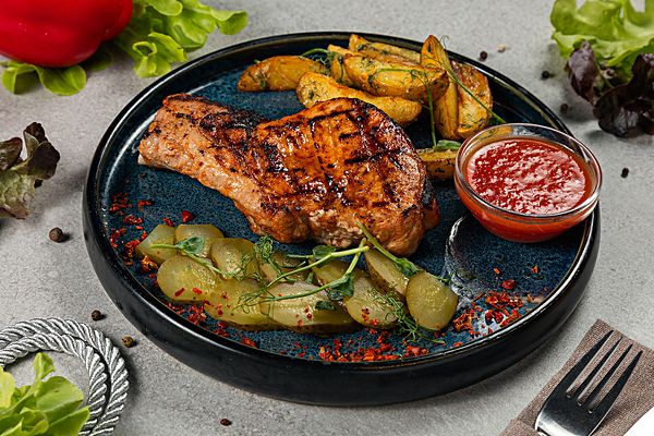 Стейк свинной гриль