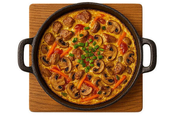 Омлет со свининой