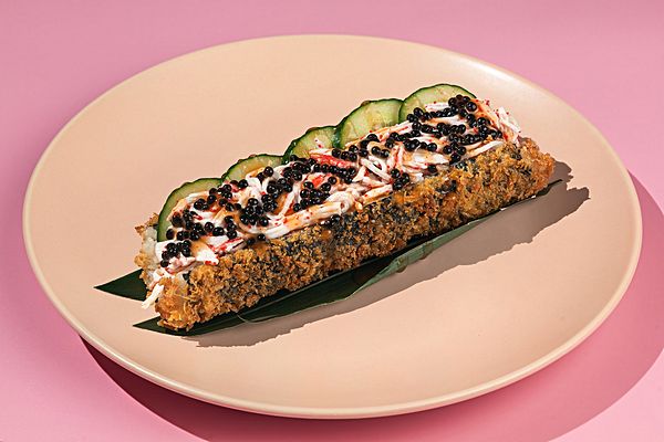 Ролл-дог с крабом