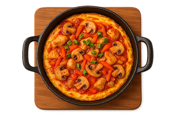 Омлет с курицей