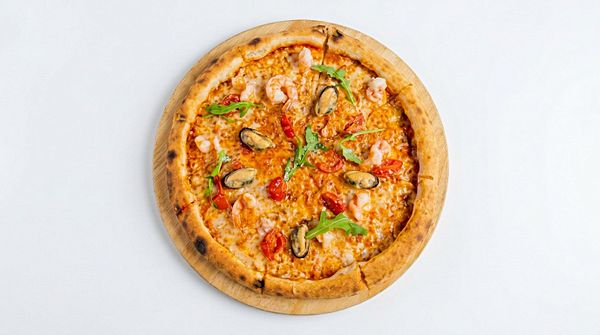 Пицца с морепродуктами