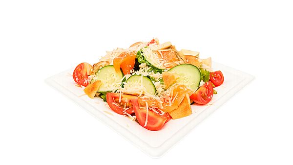 Салат Цезарь с лососем