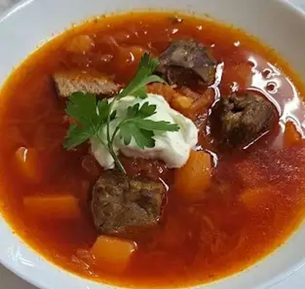 Борщ с говядиной
