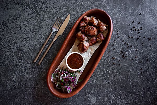 Шашлык из свиной шеи