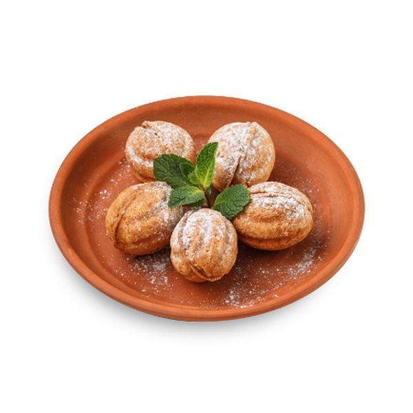 Орешки со сгущенкой и грецким орехом