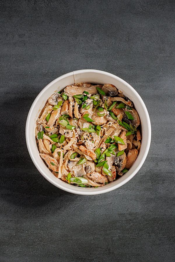 Удон сливочный с курицей