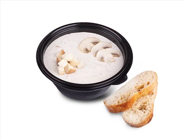 Грибной крем-суп с домашним хлебом. Пятница