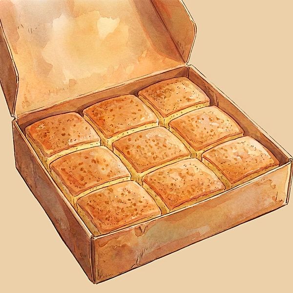 9 японских бисквитов 