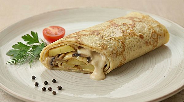Блин Картофель с грибами