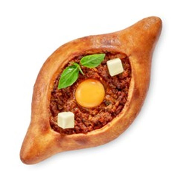 Хачапури по-аджарски Болоньезе