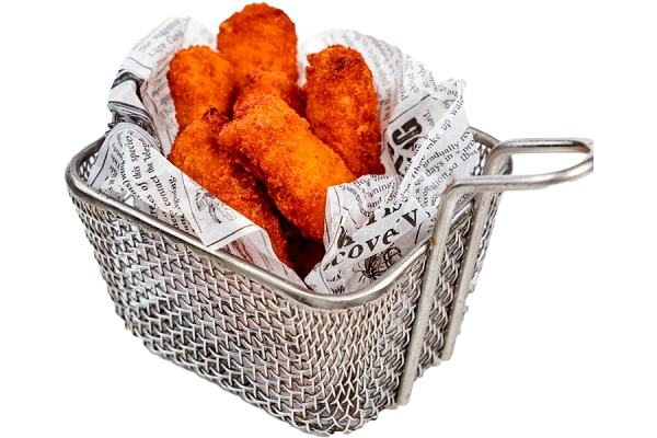 Моцарелла фри с ягодным соусом