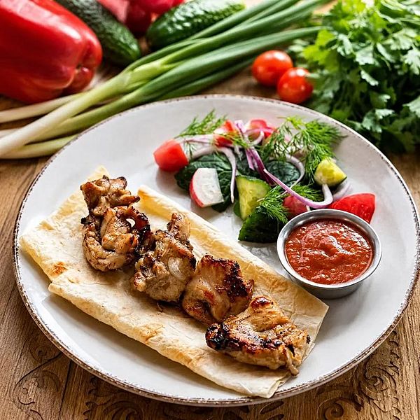 Шашлык из куриного бедра