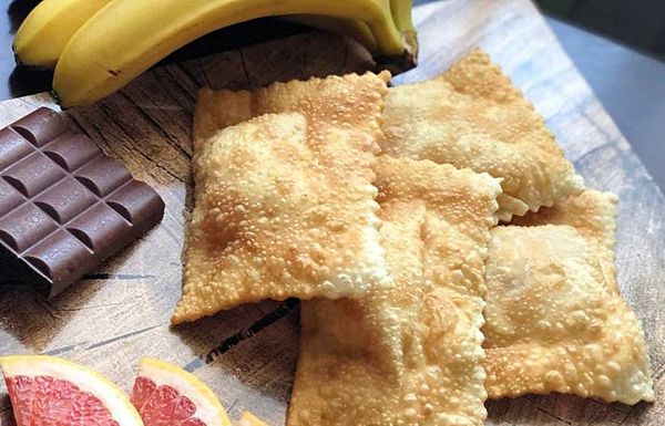 Чир-чир с бананом и шоколадом