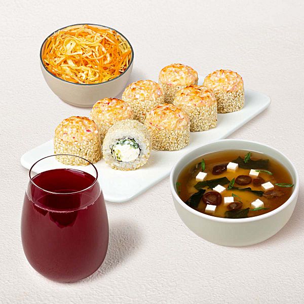 Бизнес-ланч Аппетитный L с морсом из черной смородины