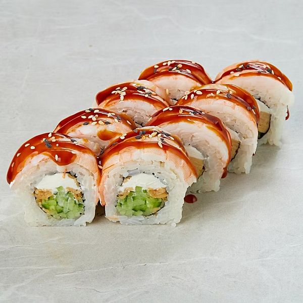 Креветка с томаго