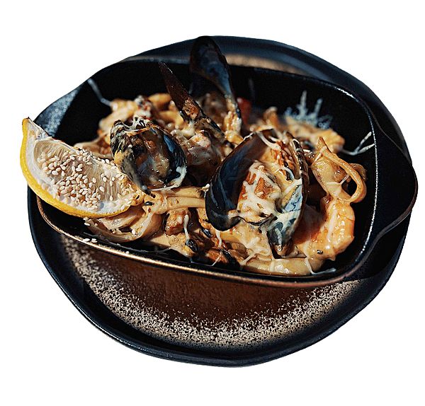 Сковородка с морепродуктами