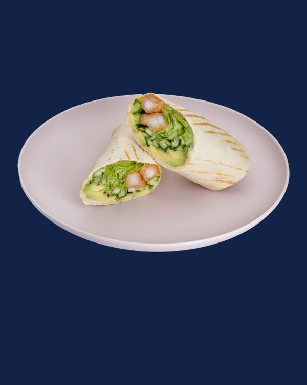 Ролл в лаваше с креветкой