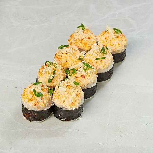 Запеченный ролл с краб-крем и сливочным сыром