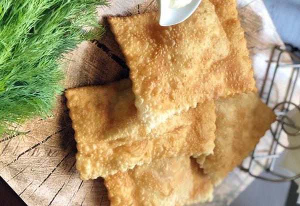 Чир-чир с сыром и грибами