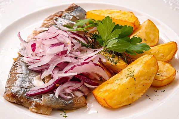 Сельдь с картофелем