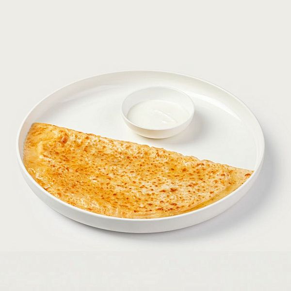 Кутаб с сыром и томатами