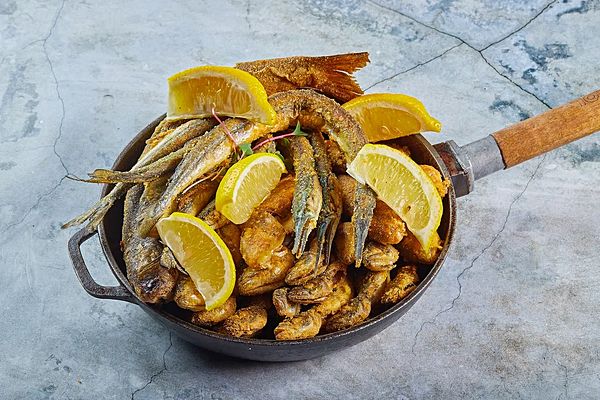 Сковорода рыбного улова