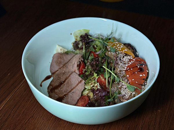 Гриль-салат с телятиной