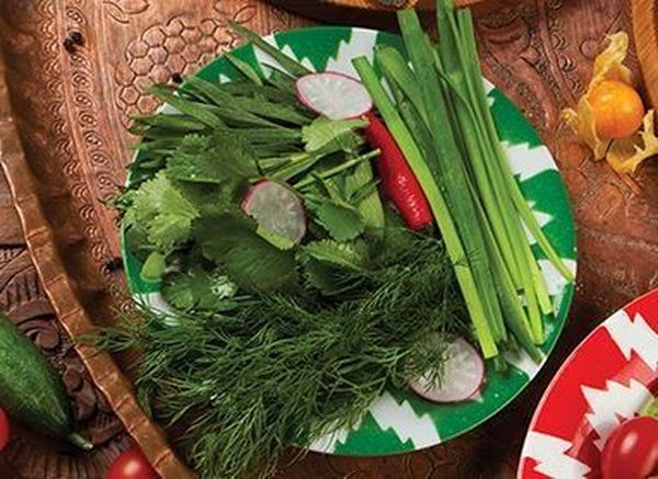 Зеленая тарелка