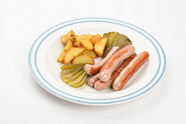 Колбаски свино-говяжьи на гриле