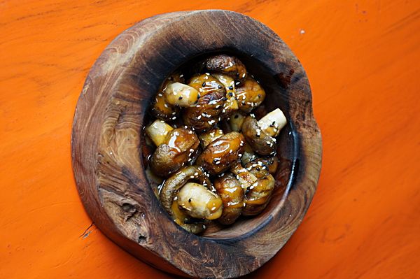 Шампиньоны на огне