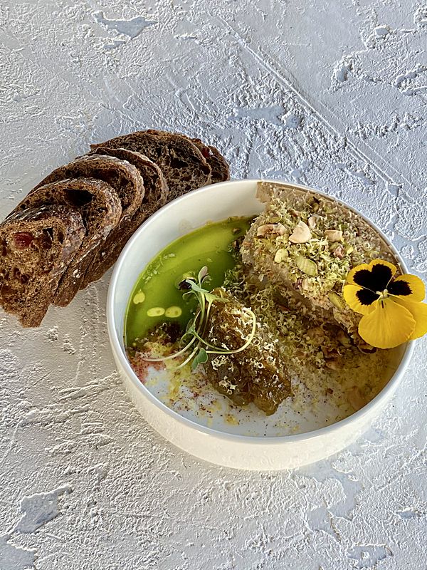 Паштет из печени цыплёнка с цитрусовым конфитюром