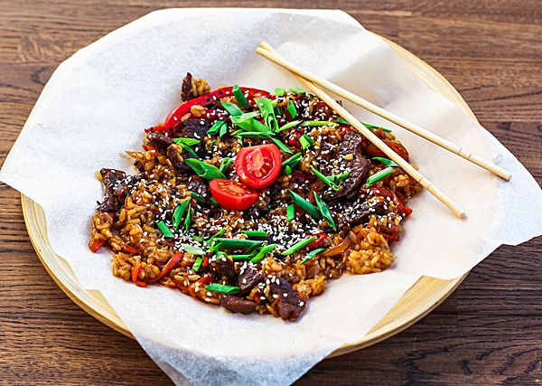 Khao Pad Говядина