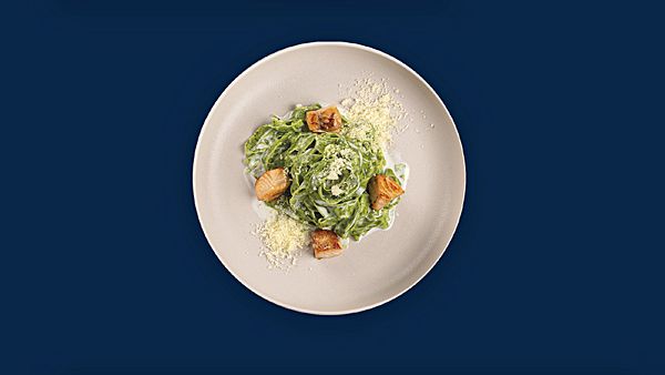 Паста с лососем