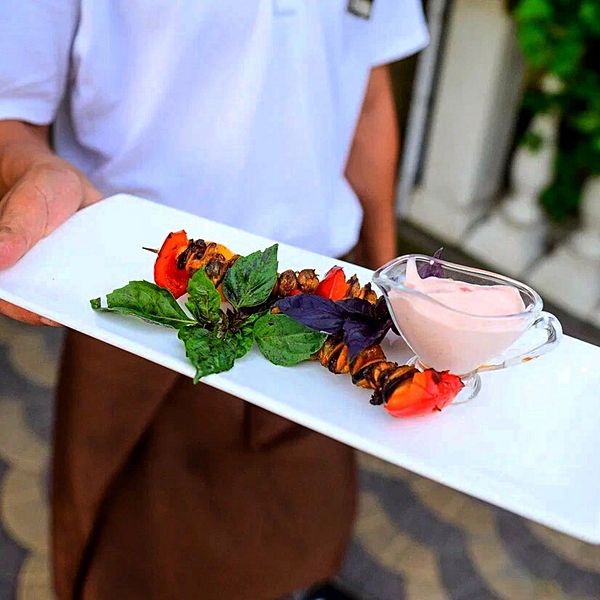 Мидии с овощами