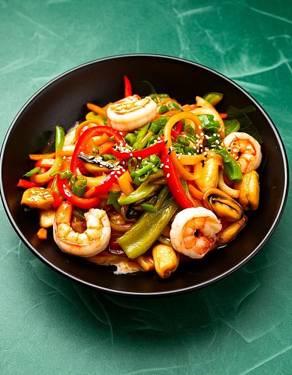 Фунчоза с морепродуктами