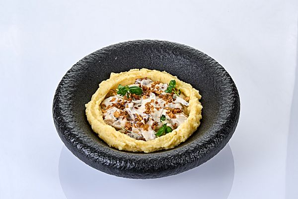 Бифстроганов из говядины с картофельным пюре