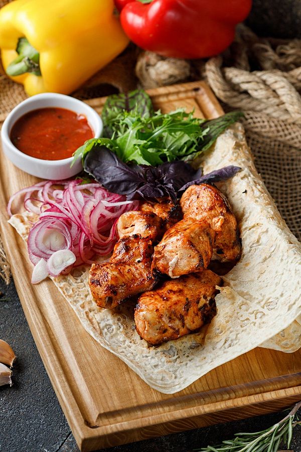 Шашлык из куриного филе