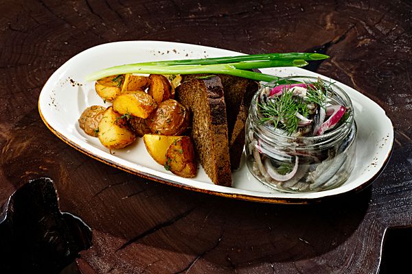 Хамса с картофелем