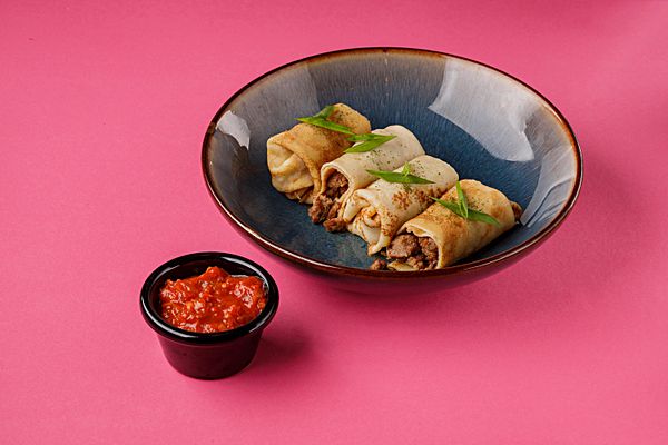 Блинчики с мясом