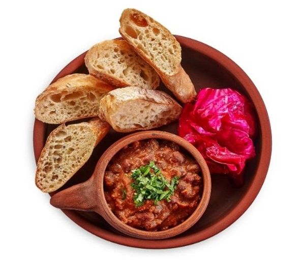 Лобио с капустой по-гурийски с беконом/ без бекона