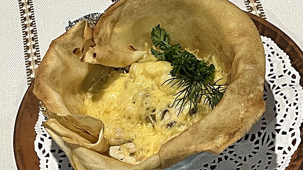 Курица в торбе