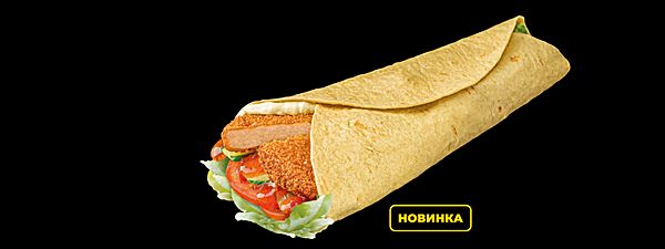 Ролл с котлетой из креветки