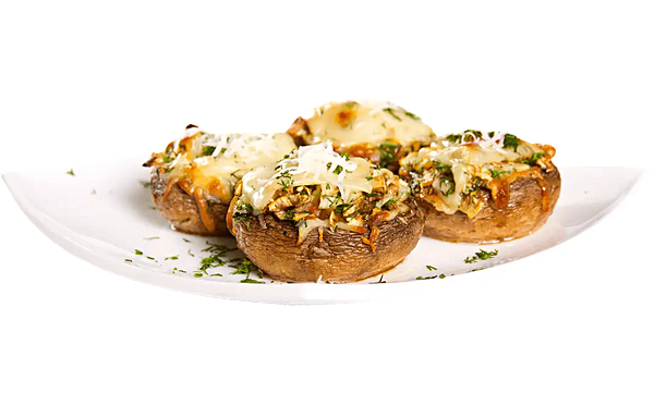 Шляпки шампиньонов с сыром