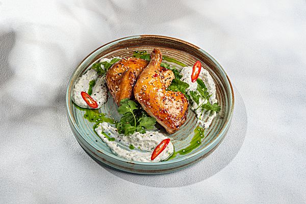 Цыпленок с йогуртовым соусом