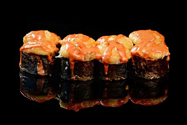 Запеченный с креветкой