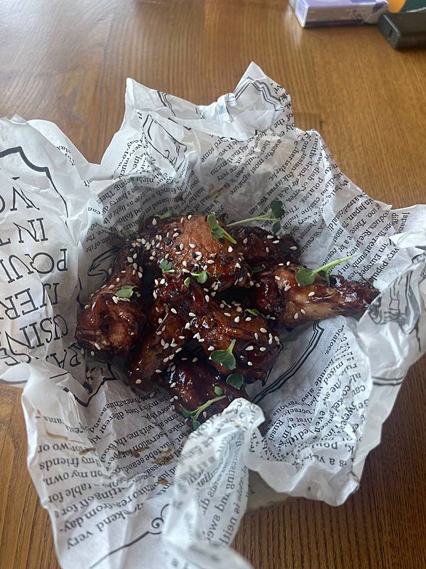 Куриные крылья в соусе терияки