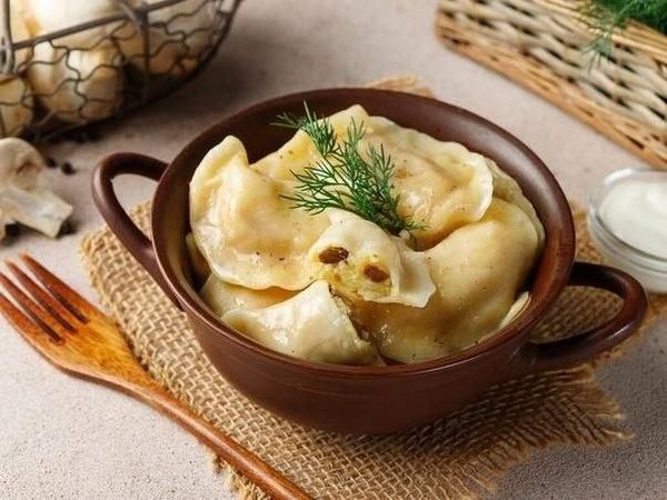 Вареники с картофелем и грибами