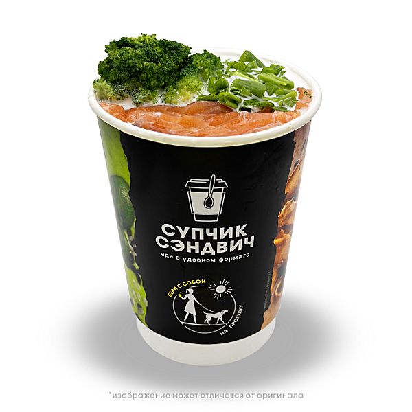 Сливочный с брокколи и форелью