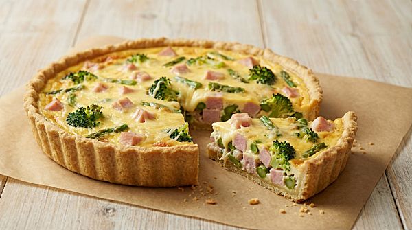 Пирог с ветчиной и сыром